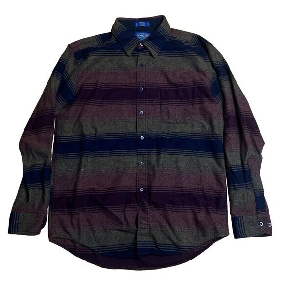 4 Item Pendleton Flannel Shirt Bundle Mens Large - Picture 8 of 9